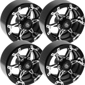 Paquete de 4 ruedas Vgoohobby de metal Beadlock de 1.9, juego de llantas de 6 radios compatibles con Traxxas TRX4 Axial SCX10 AXI03007 Tamiya CC01 Paquete de 4 ruedas Vgoohobby de metal Beadlock de 1.9, juego de llantas de 6 radios compatibles con Traxxas TRX4 Axial SCX10 AXI03007 Tamiya CC01