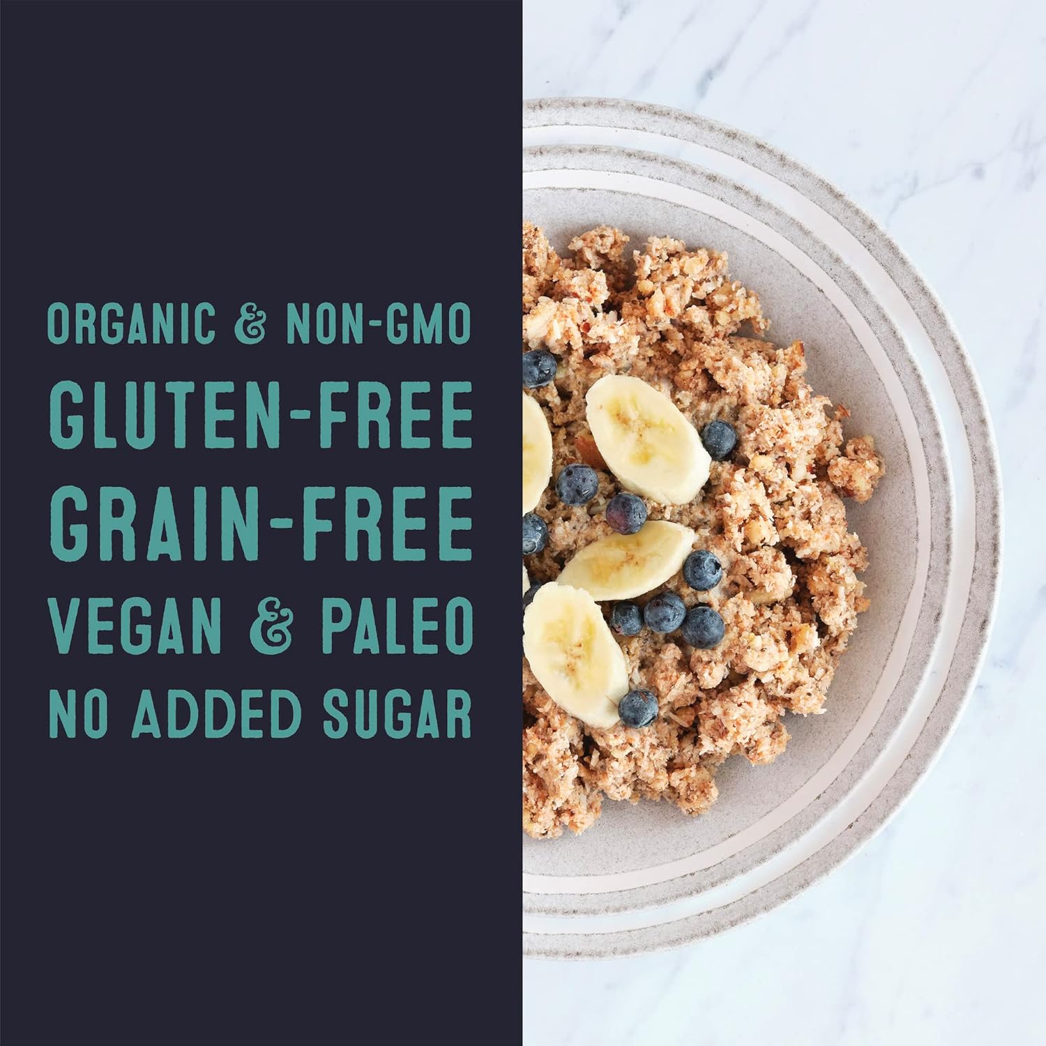 Wella Alternativa a avena de cereales sin cereales  Cereal orgánico, vegano con alto contenido de proteínas y sin gluten  Paleo a base de plantas