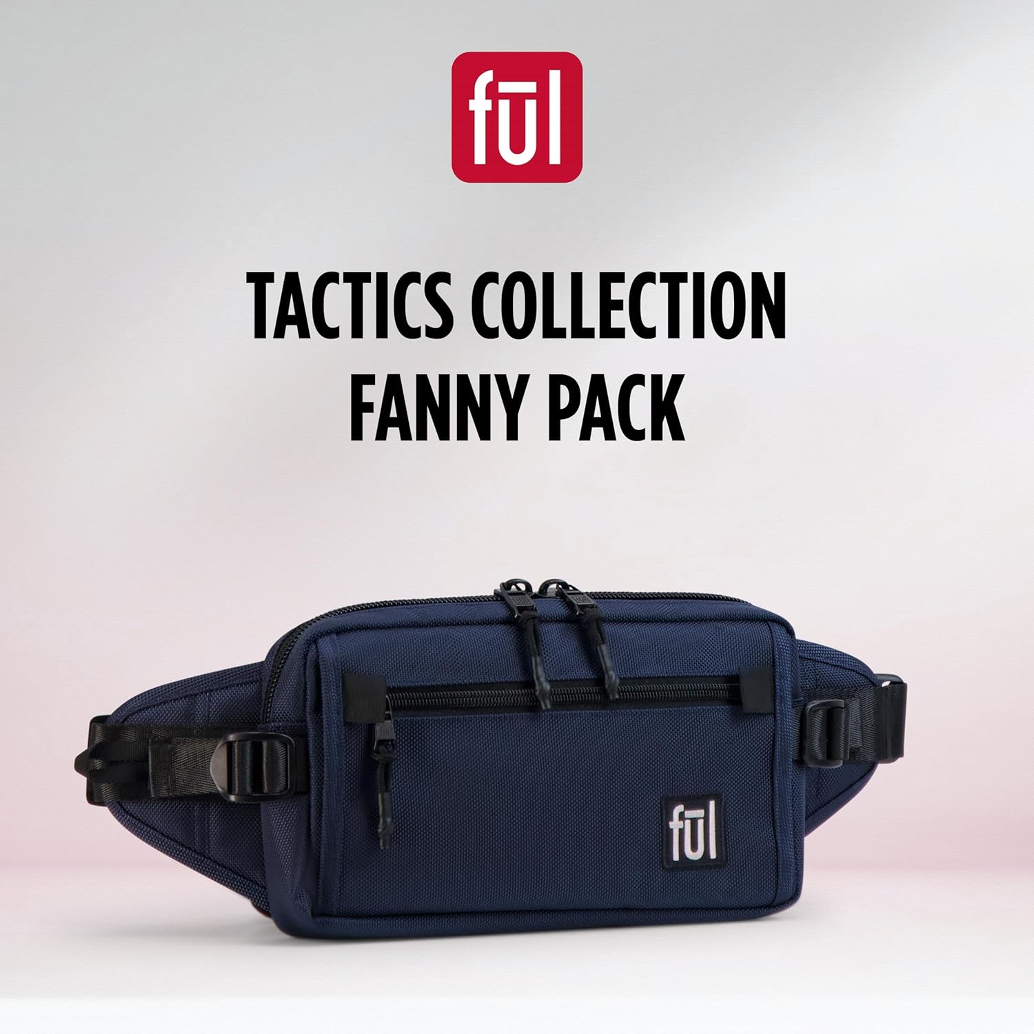 FUL Tactics Collection – Cangurera cruzada con cintura para hombres y mujeres, bolsa para cinturón