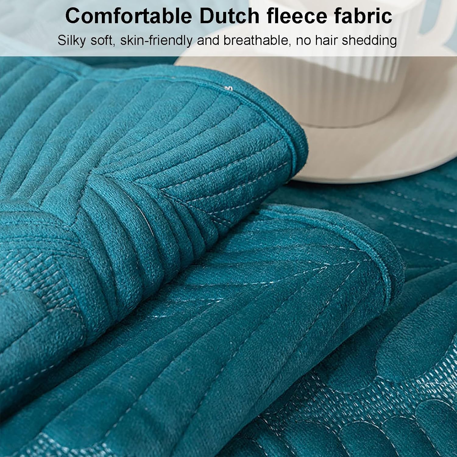 Toalla de sofá de terciopelo, funda gruesa acolchada de felpa para sofá, protectores universales de muebles de color sólido, funda de sofá modular