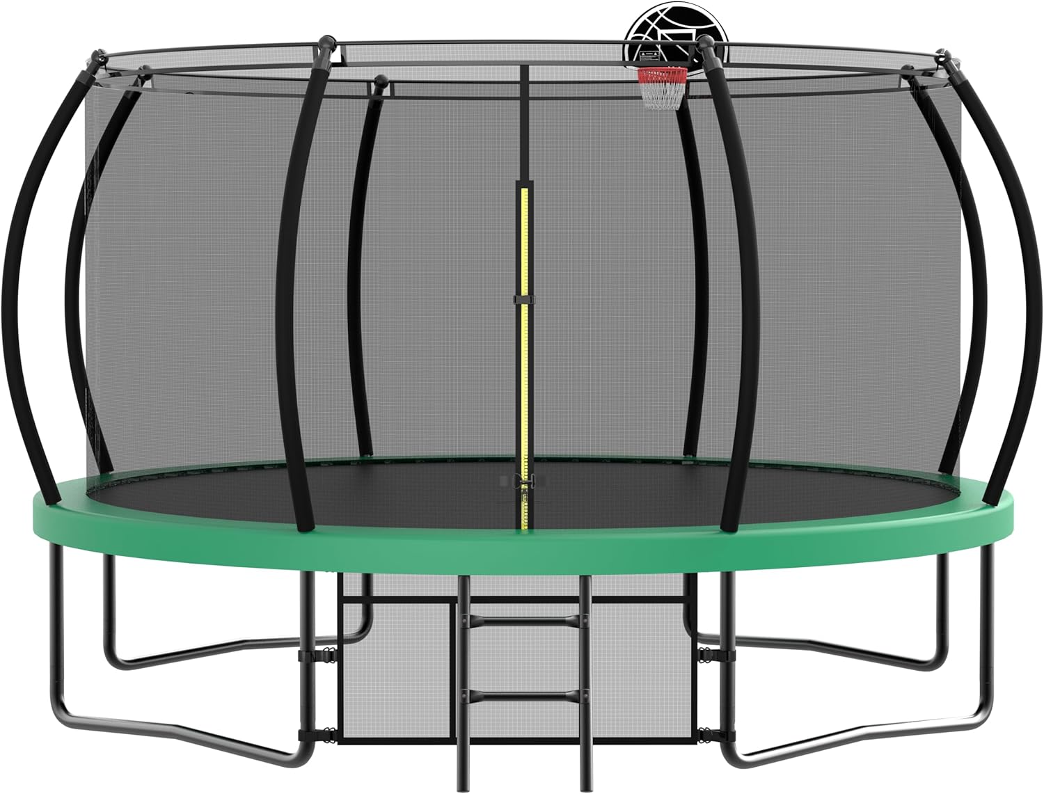 Livavege Trampolines 10FT Trampoline with Safety Enclosure Net & Ladder, Outdoor Trampoline for Kids and Adults with Heavy Duty Jumping Mat and