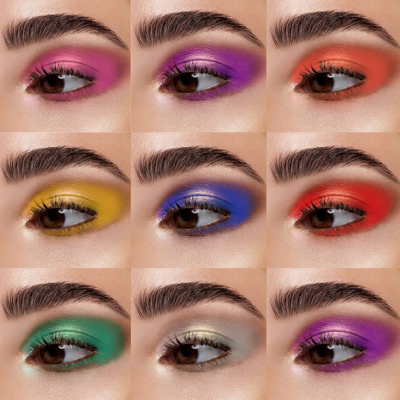 Ruby Kisses Paleta de sombras de ojos altamente pigmentado maquillaje de ojos 9 tonos mate brillante paleta de sombra de ojos metálica, maquillaje