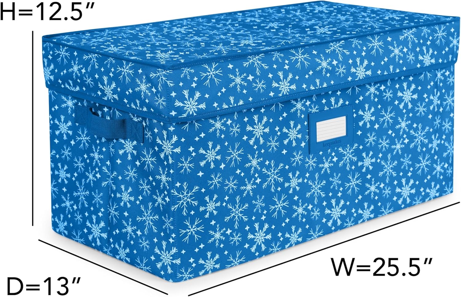 Covermates Keepsakes  Caja de almacenamiento ajustable de 72 piezas  Capacidad para adornos de 4 pulgadas  Resistente  Asas  apilables
