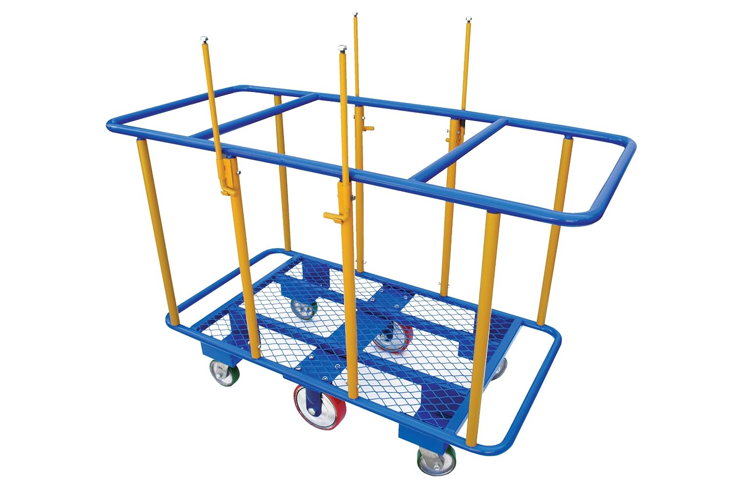 Vestil PANEL-H Carro de panel horizontal, capacidad de carga de 2,000 libras, ancho total x largo x alto (in.) 32-116 x 63-12 x 51-38,