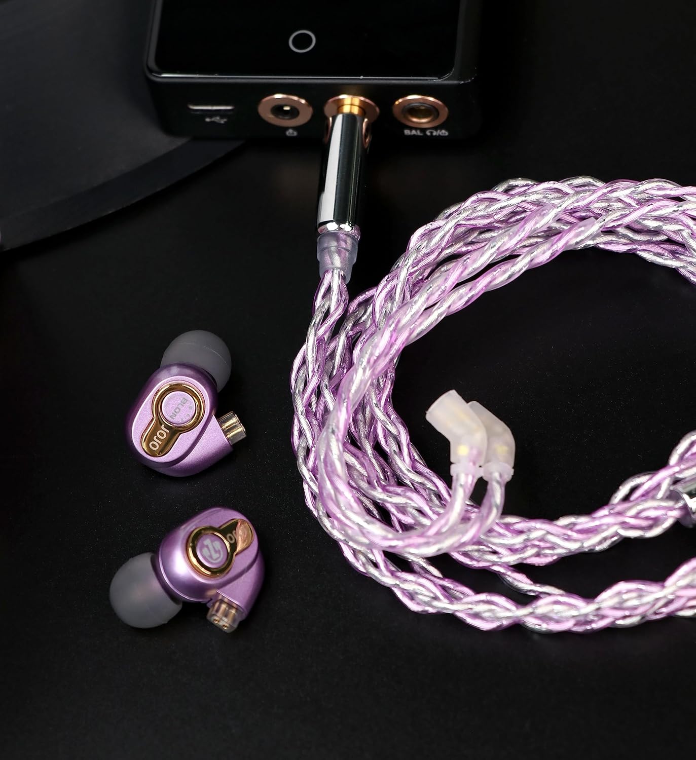 Linsoul BLON x Z Reseñas JoJo – Auriculares dinámicos de 0.394 in para controlador en el oído, HiFi IEM con cable de aluminio OFC chapado en plata