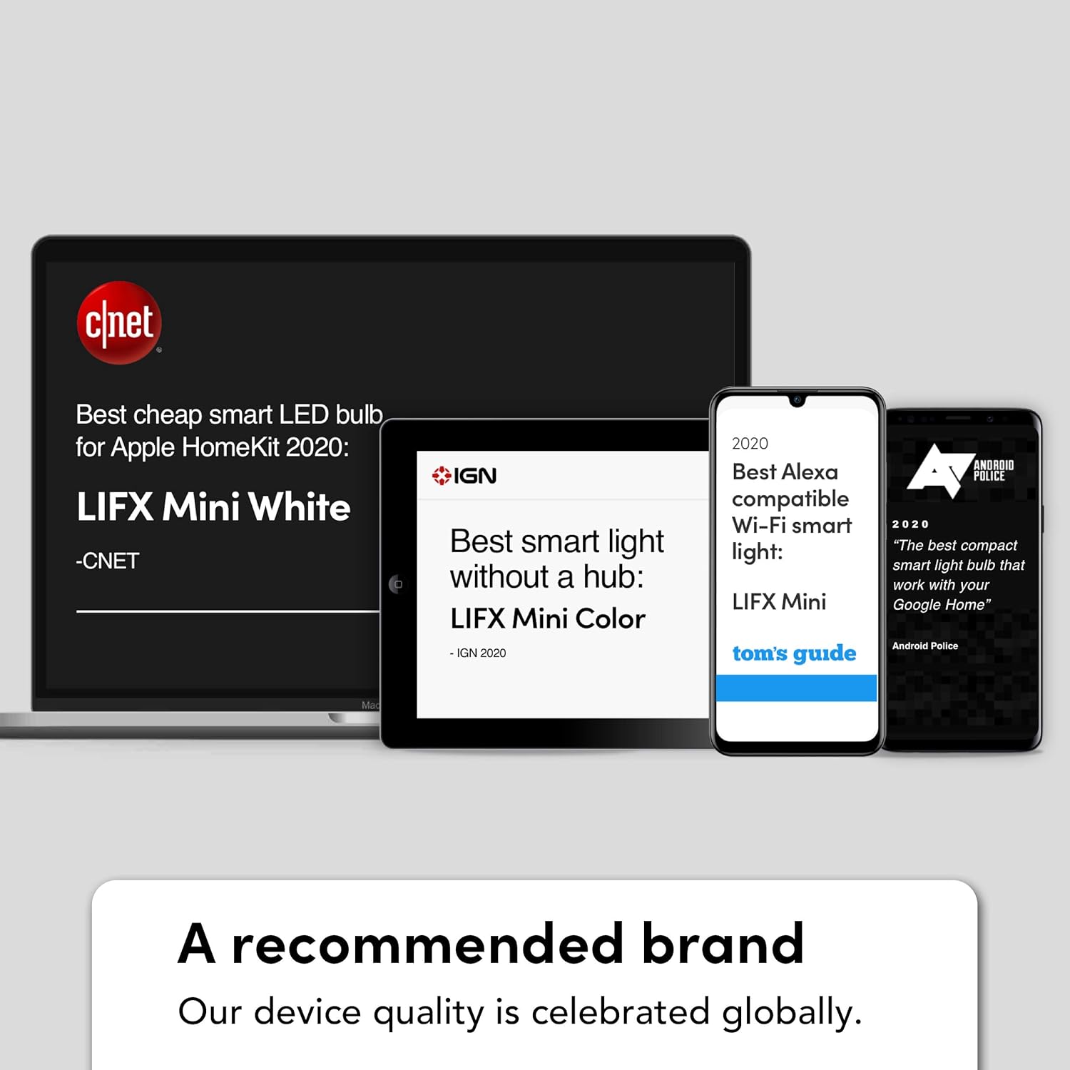 LIFX color, A19 1100 lúmenes, bombilla LED inteligente Wi-Fi, miles de millones de colores y blancos, no requiere puente, funciona con Alexa, Hey