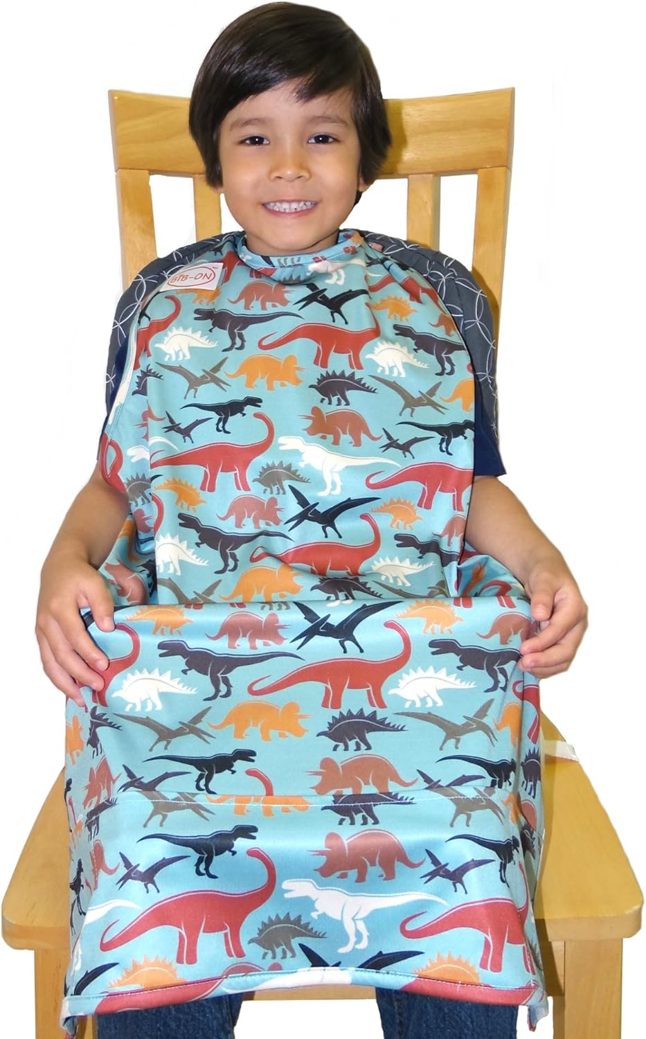 Bib-On XL – Babero y delantal de cobertura completa para niños, niños a partir de 3 años.