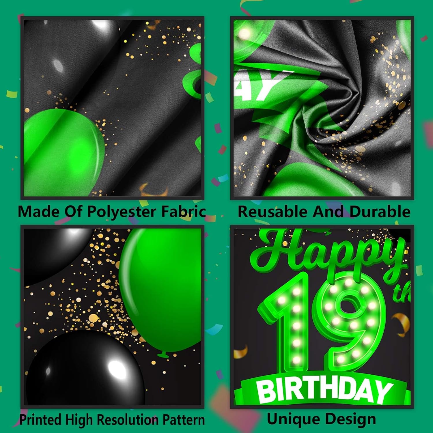 Cartel de feliz cumpleaños GLight-Bn-19