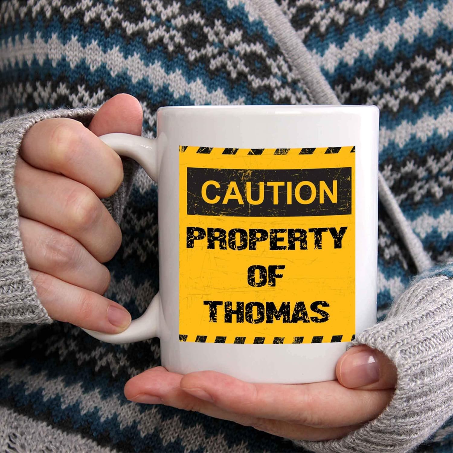 Property of Thomas Taza de café  Taza de cerámica personalizada con nombre, taza personalizada, regalo personalizado de cumpleañosNavidad, regalo de