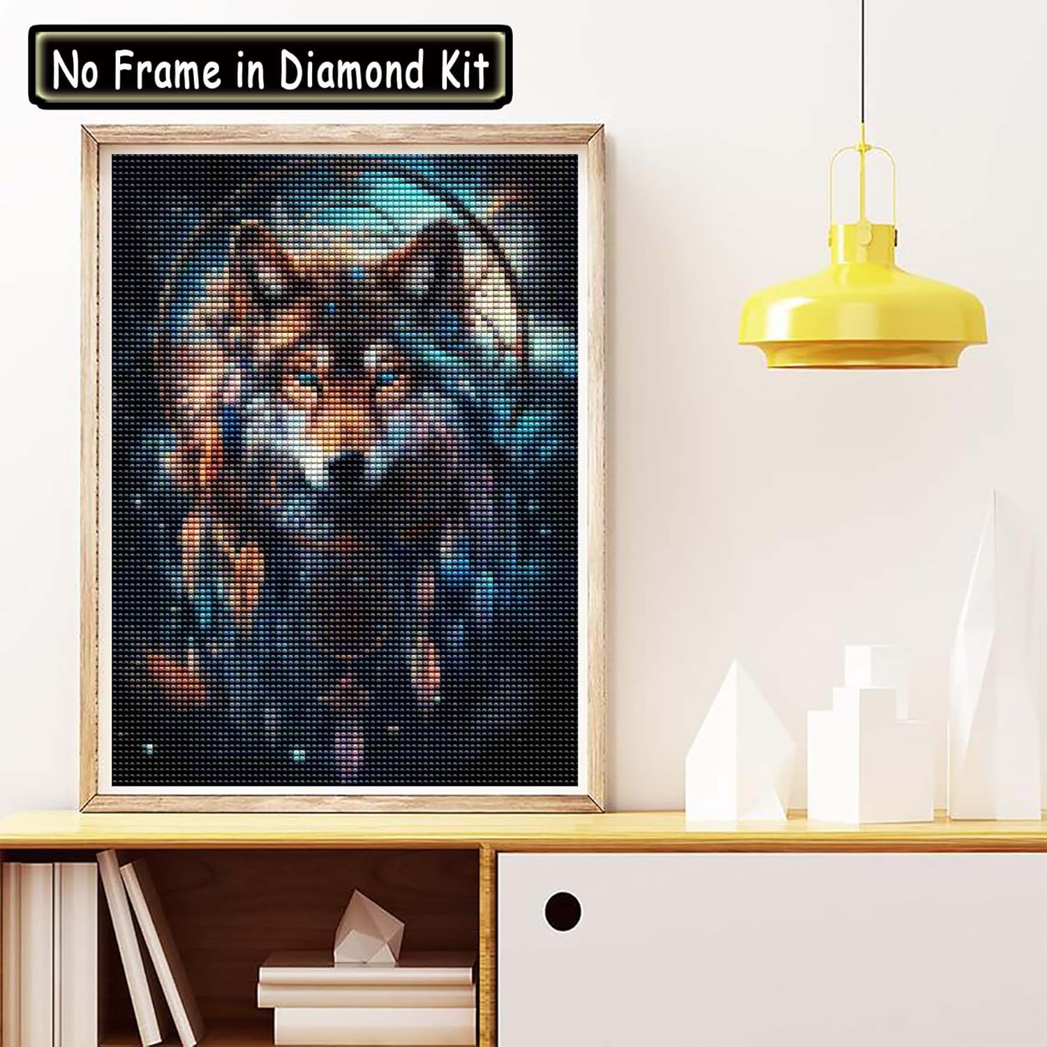 Cuneai – Pintura de diamante 5D para bricolaje, atrapasueños, pintura con diamantes, arte de lobos, bordado de cristal, punto de cruz, taladro