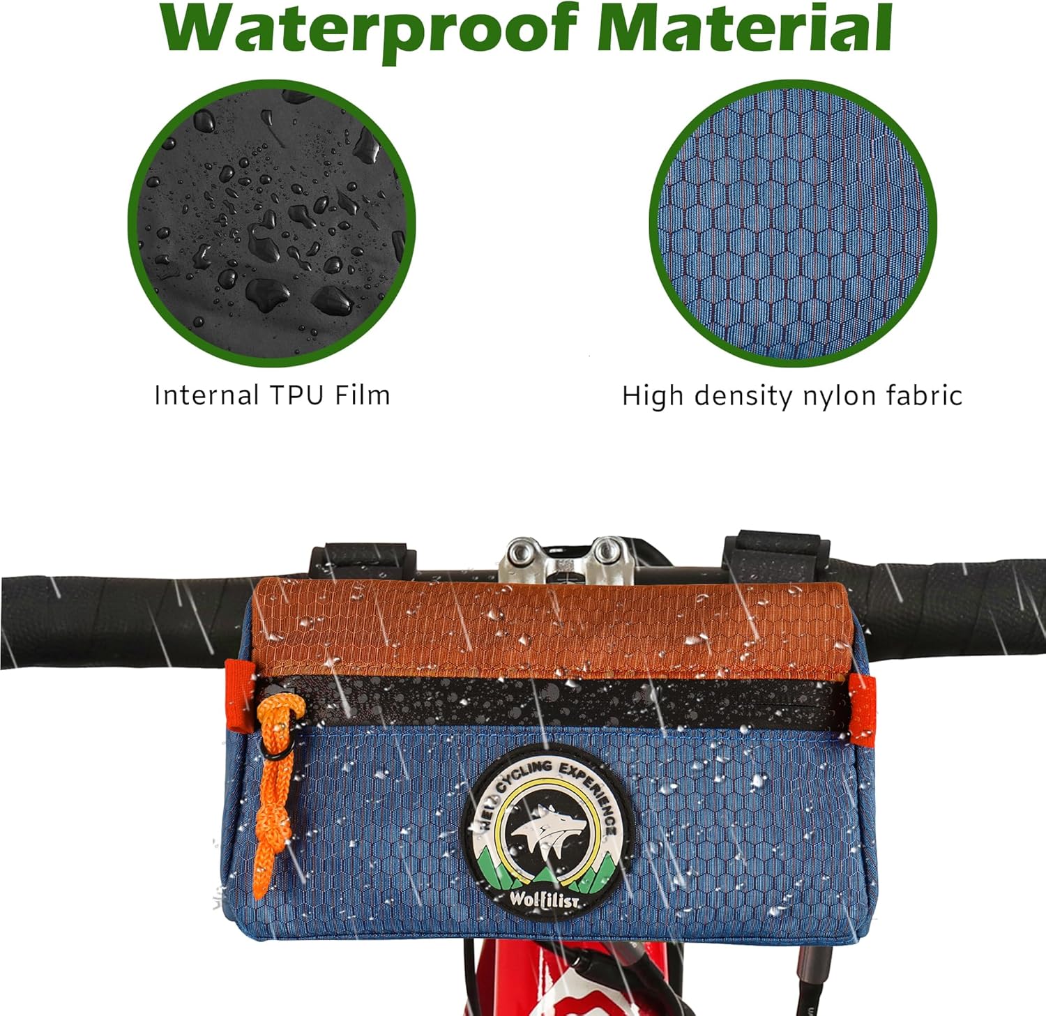 Bolsa para manubrio de bicicleta, cesta delantera de bicicleta para niños, bolsa impermeable para bicicletas, bolsa pequeña para manillar de