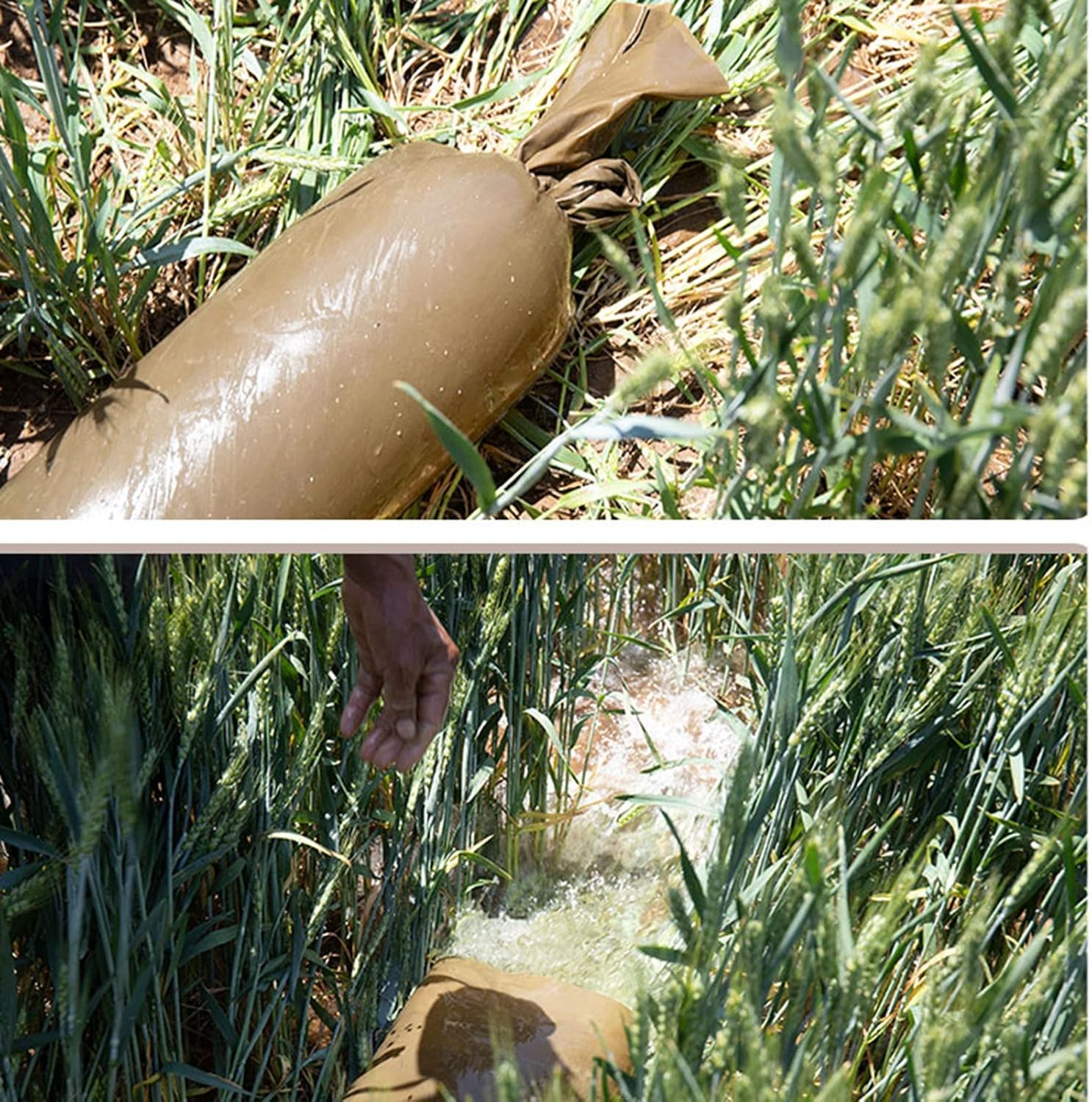 Manguera de agua para riego de jardín sobre el suelo, tierra de cultivo de riego de jardín, ahorra esfuerzo, tamaño y color personalizados, rociado