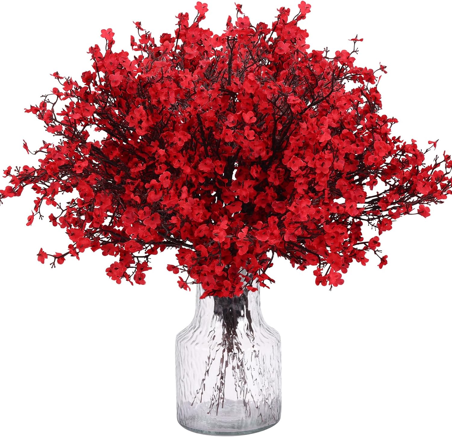 CEWOR 10 paquetes de flores falsas para decoración de otoño, imitación de aliento de bebé, flores artificiales de seda de gypsophila, ramos florales