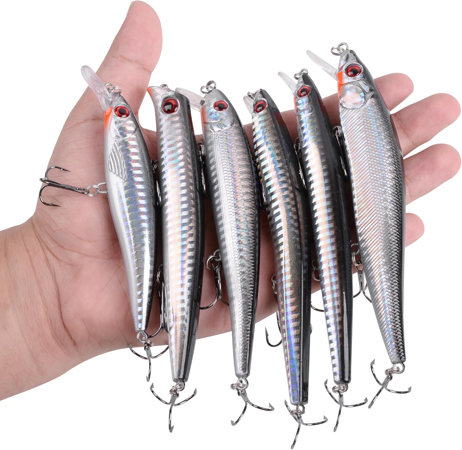 Kit de señuelo de pesca de surf Sriper Señuelo de agua salada Minnow Señuelos Jertbait Topwater Popper Plugs Buceo Cebos Duros Costa Rica Ocen Pesca