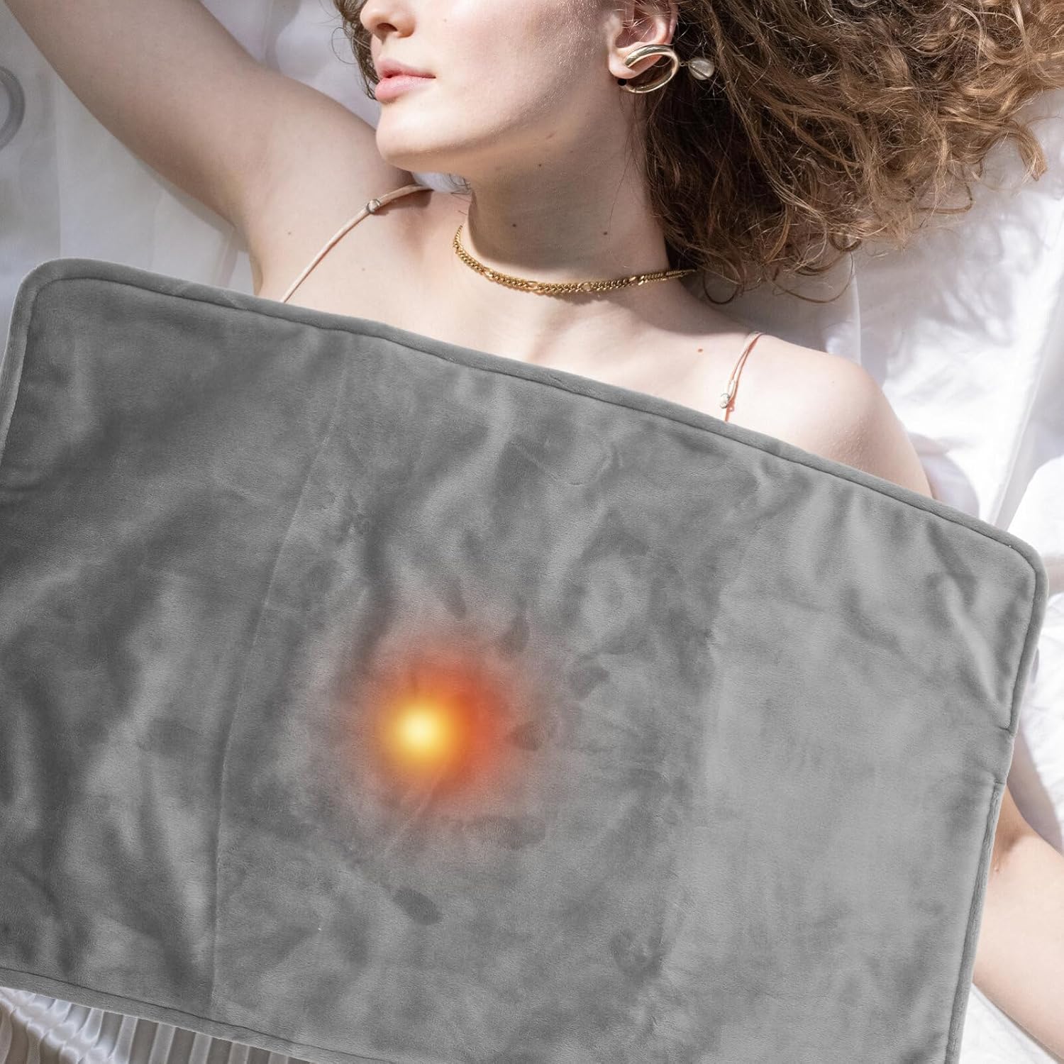 Abaodam Almohadillas de calefacción, almohadilla térmica, mantas eléctricas, manta de calefacción para pies, manta de calefacción pequeña, manta