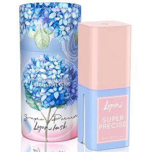 Lyon Lash Pegamento de extensión de pestañas súper preciso de 0.2 fl oz, tiempo de secado de 1 a 2 segundos, retención de 6 a 7 semanas, suministros Lyon Lash Pegamento de extensión de pestañas súper preciso de 0.2 fl oz, tiempo de secado de 1 a 2 segundos, retención de 6 a 7 semanas, suministros