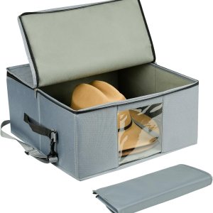 Allgawise Caja de almacenamiento para sombreros, contenedor apilable mejorado para organizar sombreros, contenedor para armario, caja de viaje Allgawise Caja de almacenamiento para sombreros, contenedor apilable mejorado para organizar sombreros, contenedor para armario, caja de viaje
