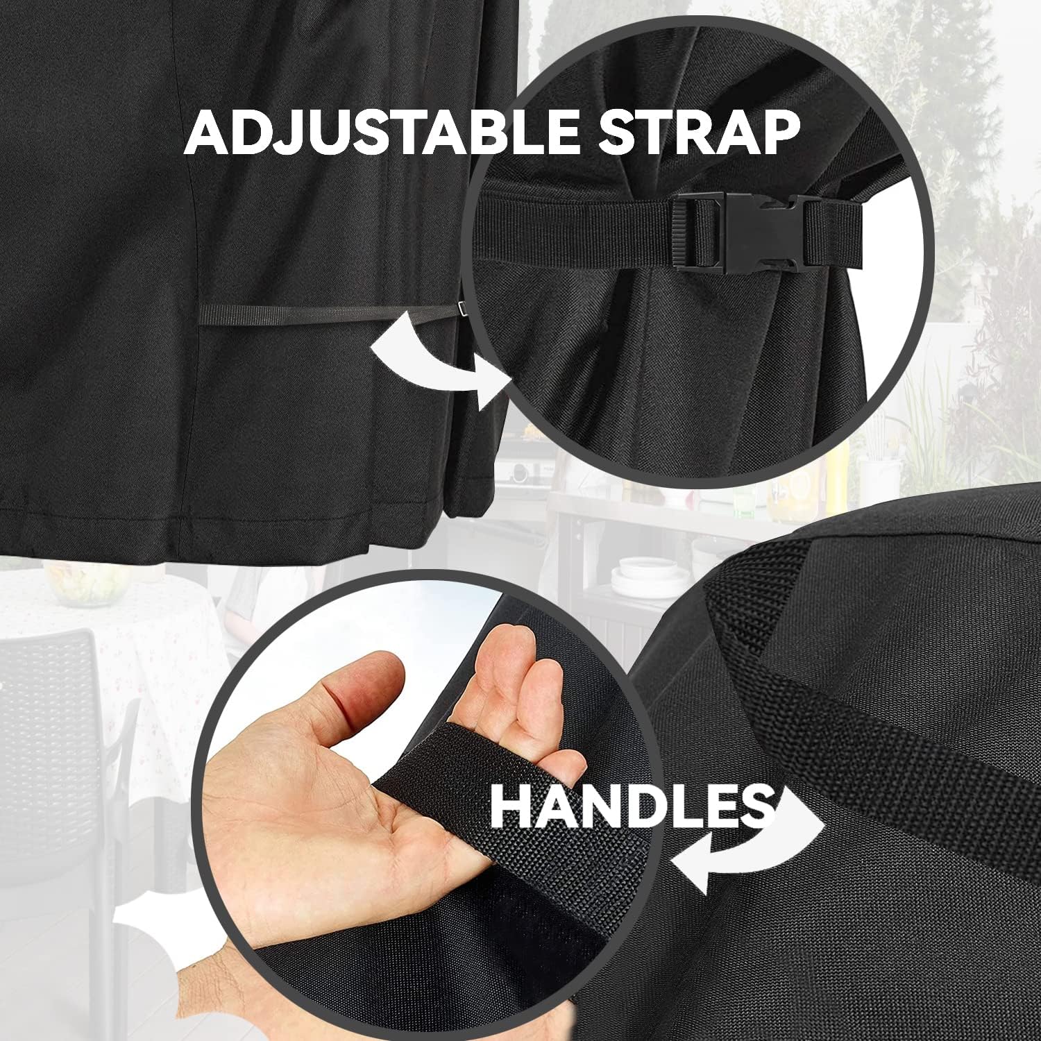 Cubierta para carrito de comedor al aire libre  Cubierta impermeable resistente para carrito Royal Gourmet mesa de trabajo plana PC3401S y PC3401B,