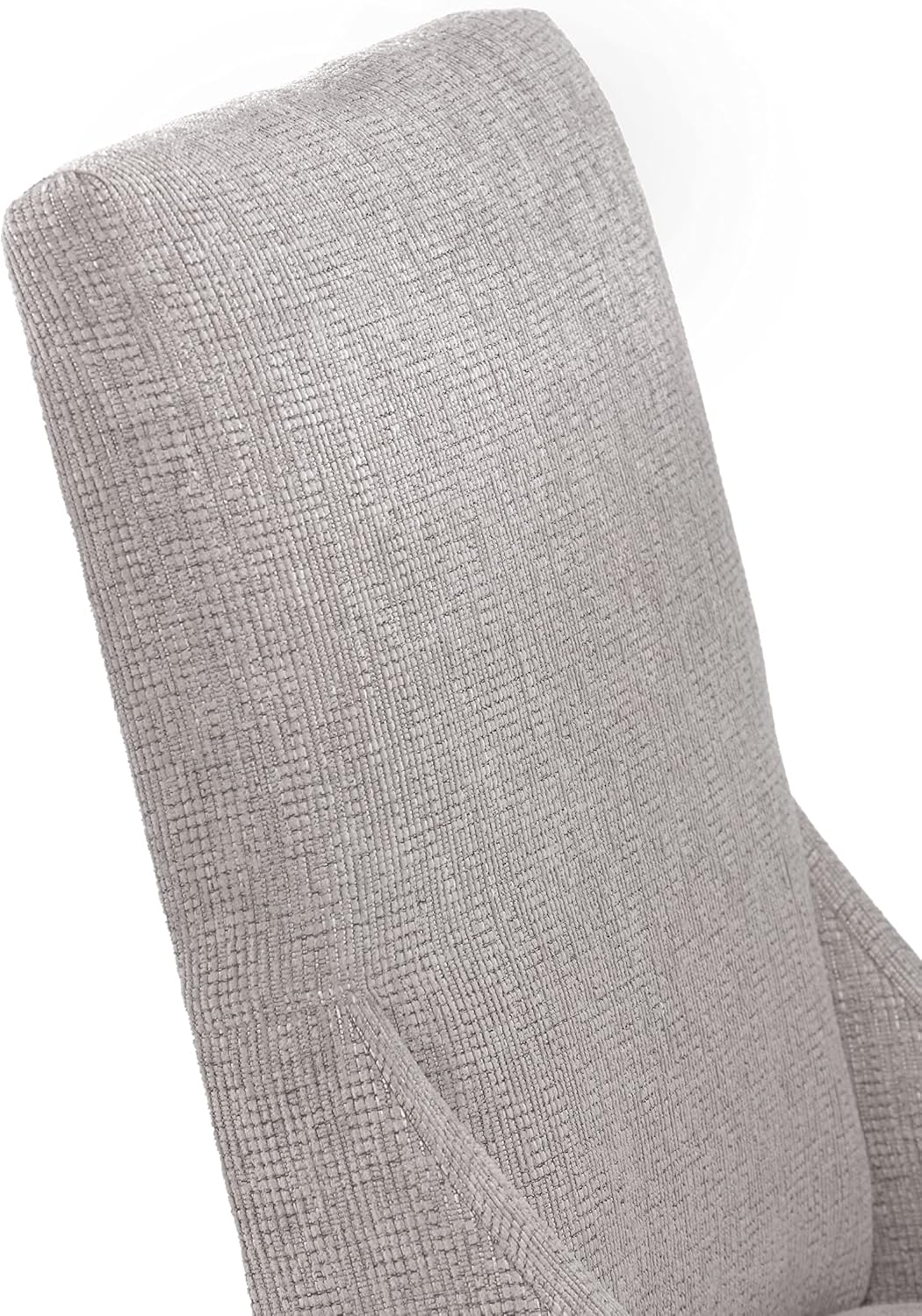 Marie – Colección de comedor tapizada, juego de 2 sillas de cocina, asiento de 18 pulgadas de ancho x 19 pulgadas de profundidad, gris grafito