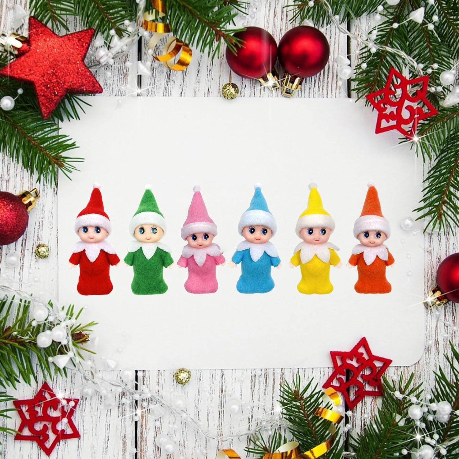 Elf Accessories Baby – Muñeca de bebé para regalo de Navidad (naranja)