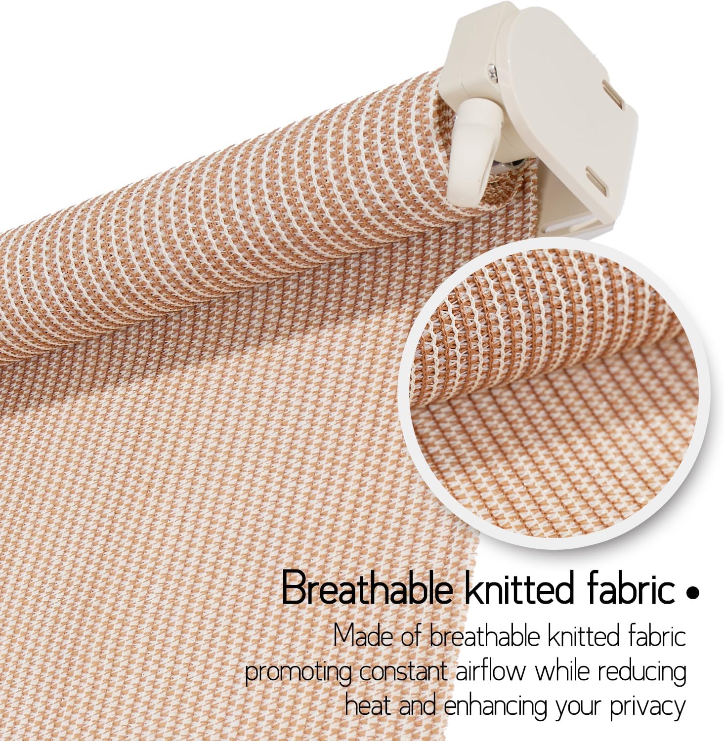 Persiana enrollable para exteriores de 8 pulgadas de ancho x 8 pies de altura, parasol inalámbrico para patio al aire libre, tipo persiana