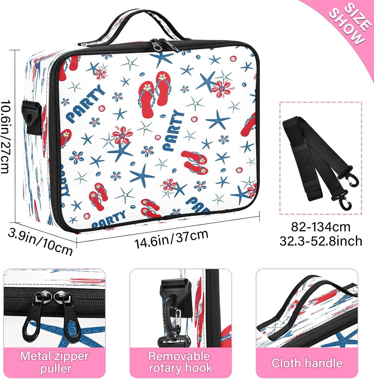 Zathe Bolsa de viaje para mujer, bolsa de maquillaje, bolsa de maquillaje, bolsa de aseo para cosméticos, hombres, mujeres, adolescentes, hombres y
