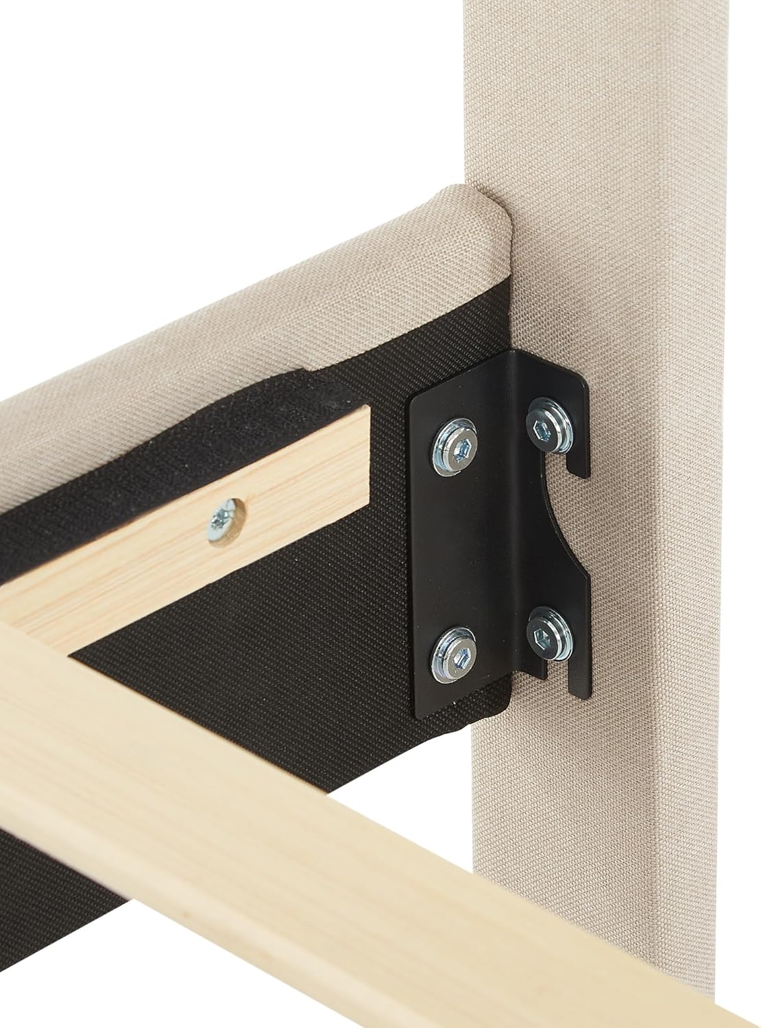 VECELO Base de cama de plataforma tapizada individual con cabecera de panel cosida con botón ajustable, soporte de listones de madera fuerte, diseño