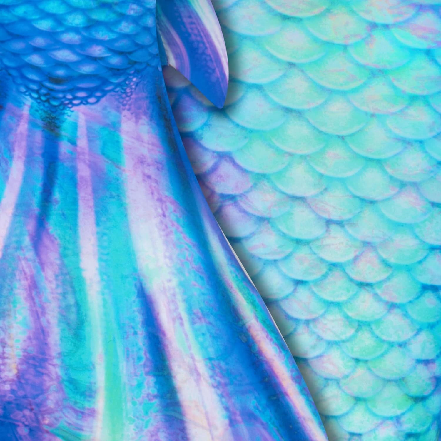 Fin Fun Atlantis Mermaid Tail for Swimming, Monofin Included – Adult & Teen Sizes