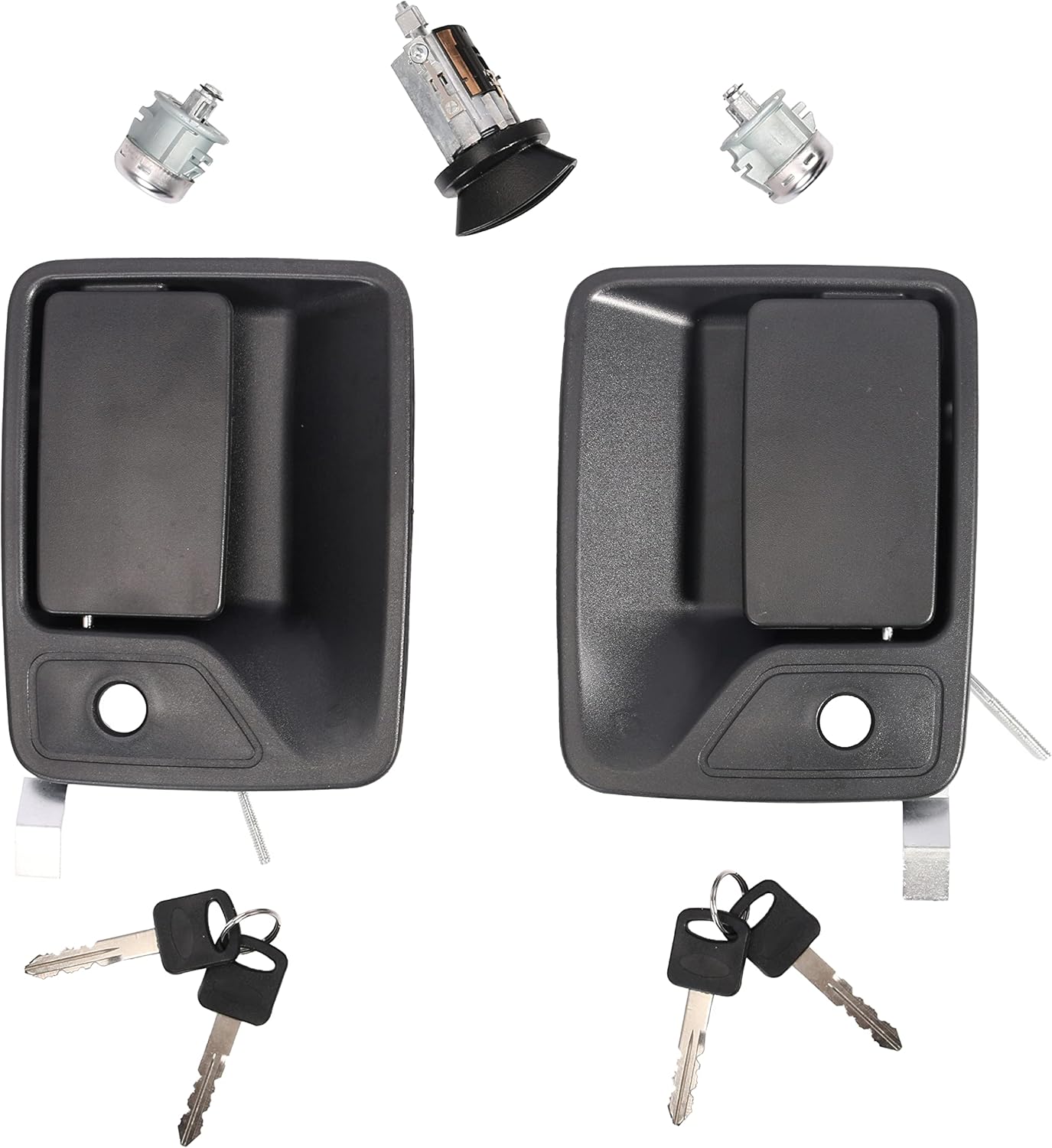 Manija de puerta exterior delantera con cilindro de encendido y cerradura, para Ford F-250 F-350 F-450 F-550 1998-2007, para Excursion 2000-2005,