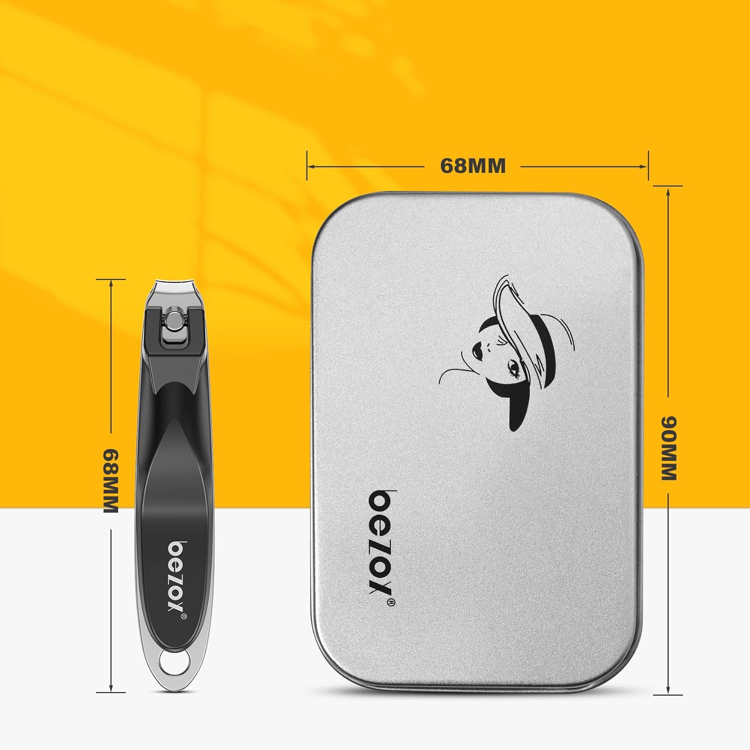 BEZOX Cortaúñas seguro para bebés, cortaúñas pequeñas para bebés, niños y niños, herramienta de aseo de uñas de precisión para dedos y dedos