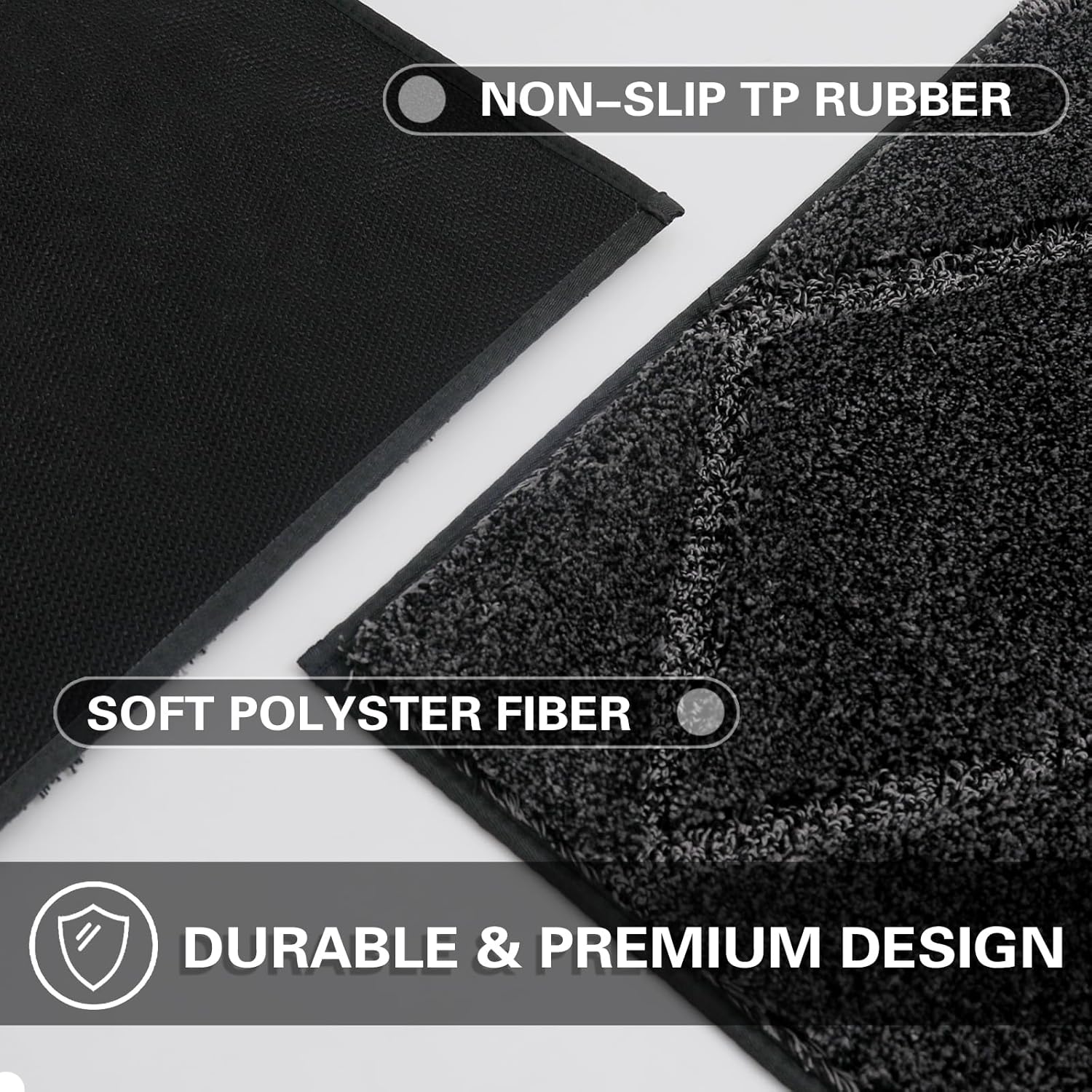 WARMLY Tapete duradero para puerta de interiores, atrapador de suciedad y tapete antideslizante y absorbente para puerta de entrada, tapete lavable