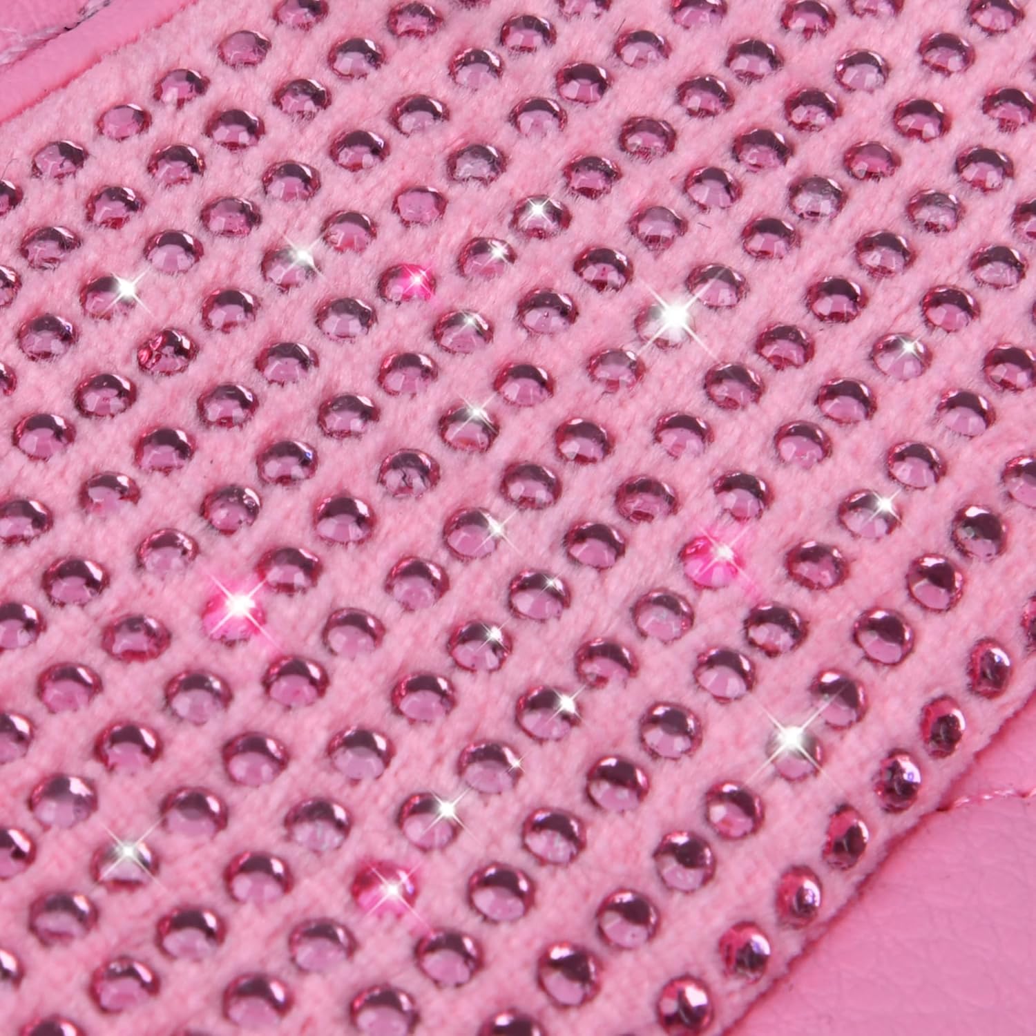 CAR PASS Tapetes de cuero brillantes para automóvil, con diamantes brillantes, con diamantes de imitación y purpurina brillante, antideslizante,