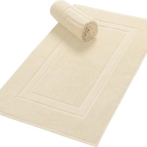 GLAMBURG Paquete de 2 tapetes de baño de algodón prémium de 20 x 32 pulgadas, 100% algodón hilado en anillo, calidad de hotel y spa, 21.16 ozm, GLAMBURG Paquete de 2 tapetes de baño de algodón prémium de 20 x 32 pulgadas, 100% algodón hilado en anillo, calidad de hotel y spa, 21.16 ozm,