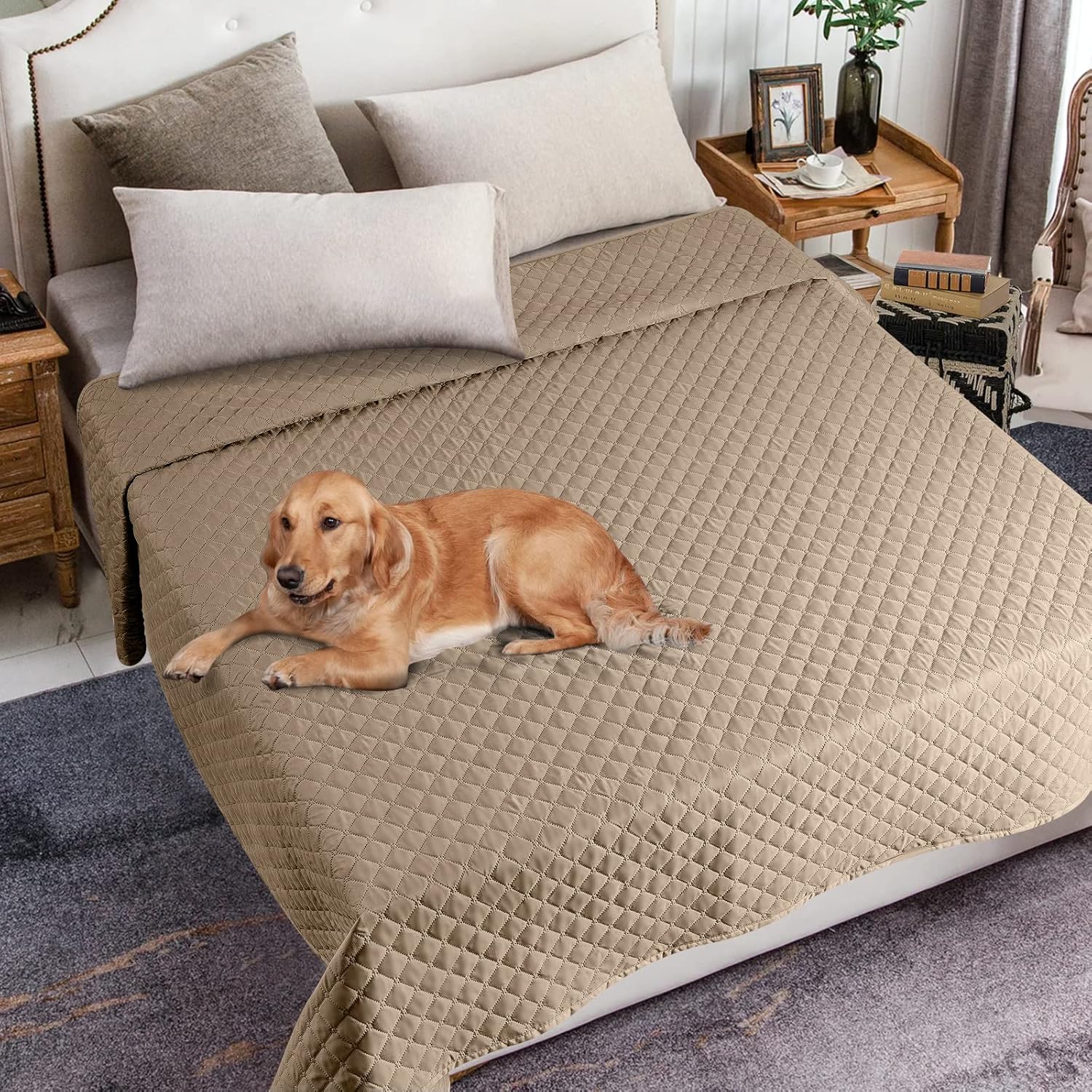 TAOCOCO Manta de sofá impermeable para perro, funda de sofá, manta para mascotas para sofá, diván, fundas reversibles de sofá seccional, protector