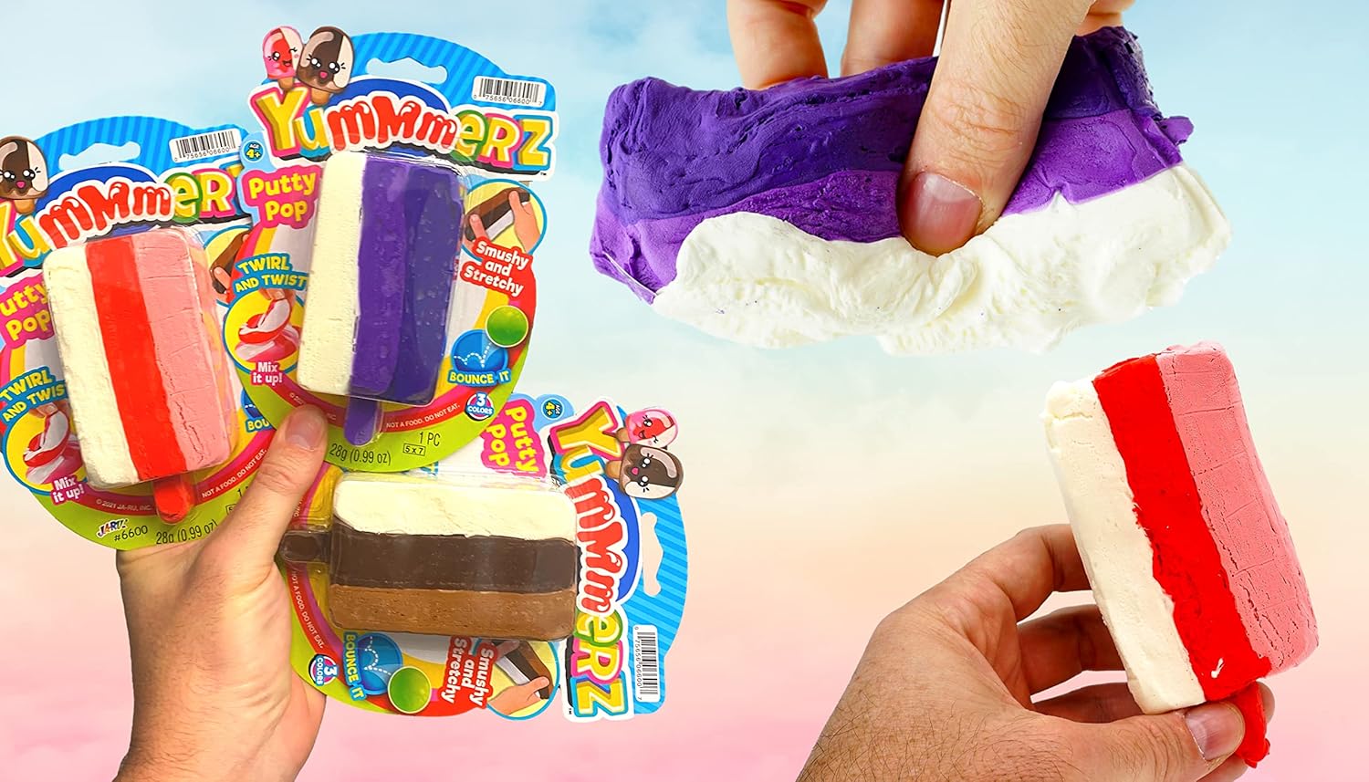 JA-RU Masilla de slime para helado (1 juguete) Masilla de caramelo súper blanda para niños. Juguete para aliviar el estrés. Productos sensoriales