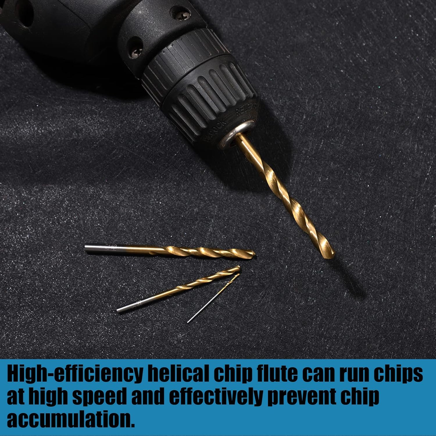 Juego de brocas de cobalto, brocas M35 Twist HSS de vástago recto, brocas de acero de alta velocidad de 0.079 pulgadas para perforar en metal duro,