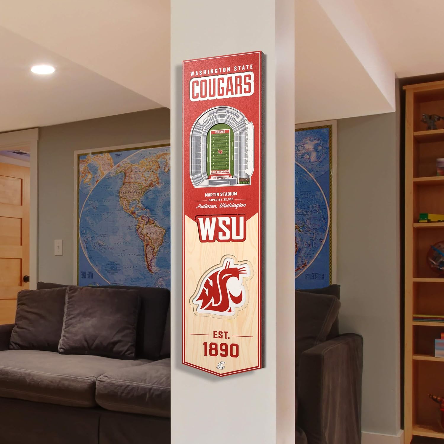 YouTheFan NCAA 3D StadiumView 8×32 Banner