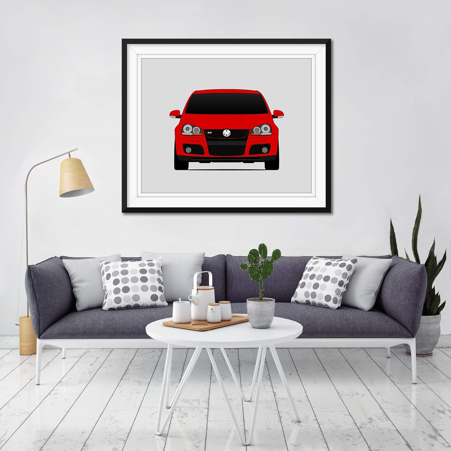 Volkswagen Golf GTI MK5 (2004-2008) 5th Generation Inspired Poster Print Wall Art Decor Handmade (Unframed)