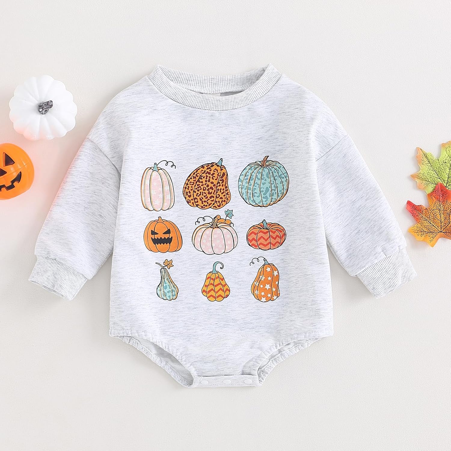 FYBITBO Ropa de Halloween para bebé niña y niño, sudadera de manga larga, traje de otoño e invierno