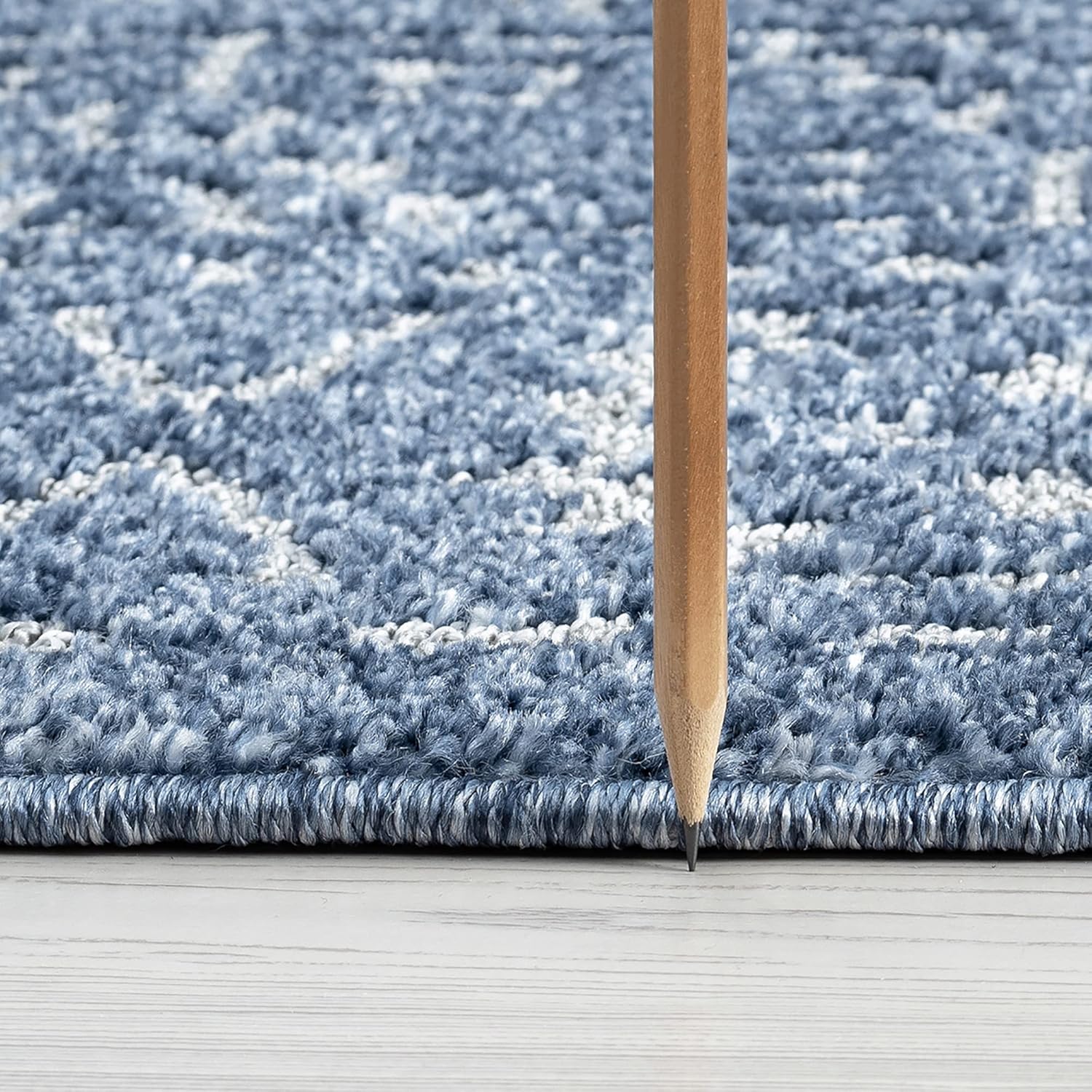 Mabel – Alfombra de área azul de 5 x 7 pies, 5 x 7, alfombra de área para sala de estar, comedor, alfombra de dormitorio, alfombra de entrada