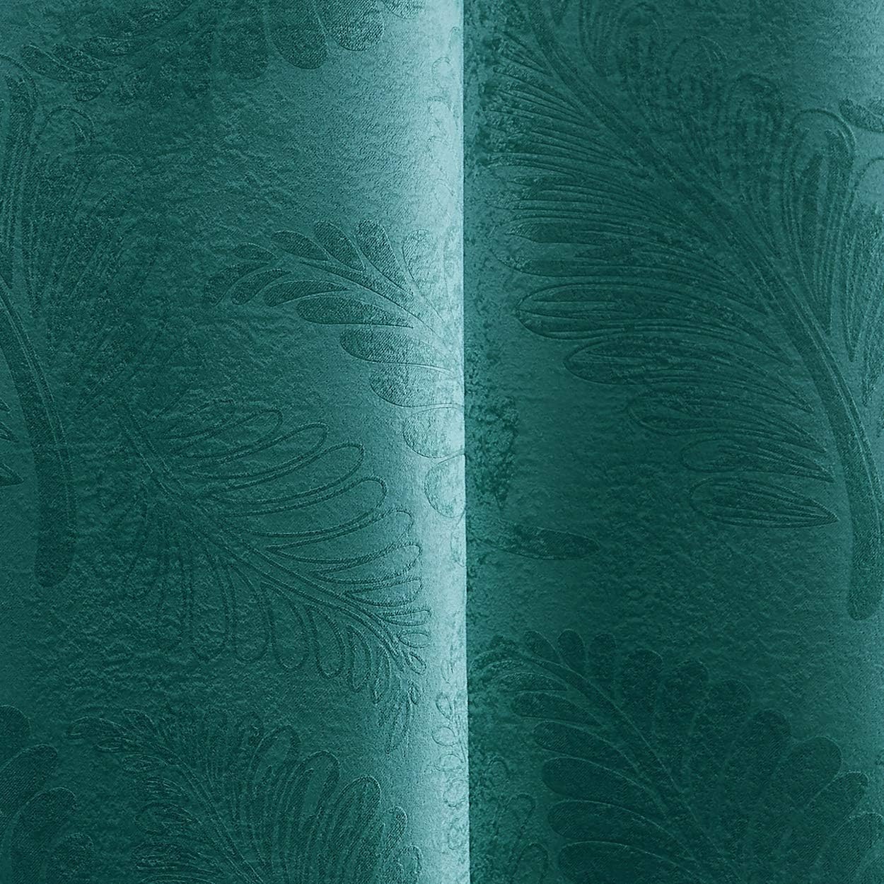 WARM HOME DESIGNS Par de 2 paneles divisores de ambientes extra anchos de 108 x 120 pulgadas en relieve con hojas 3D. Las cortinas de piso a techo