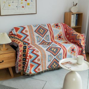 STACYPIK Funda protectora para sofá con textura geométrica bohemia con patrón azteca, de punto azteca, funda protectora para sofá de mascotas, funda STACYPIK Funda protectora para sofá con textura geométrica bohemia con patrón azteca, de punto azteca, funda protectora para sofá de mascotas, funda