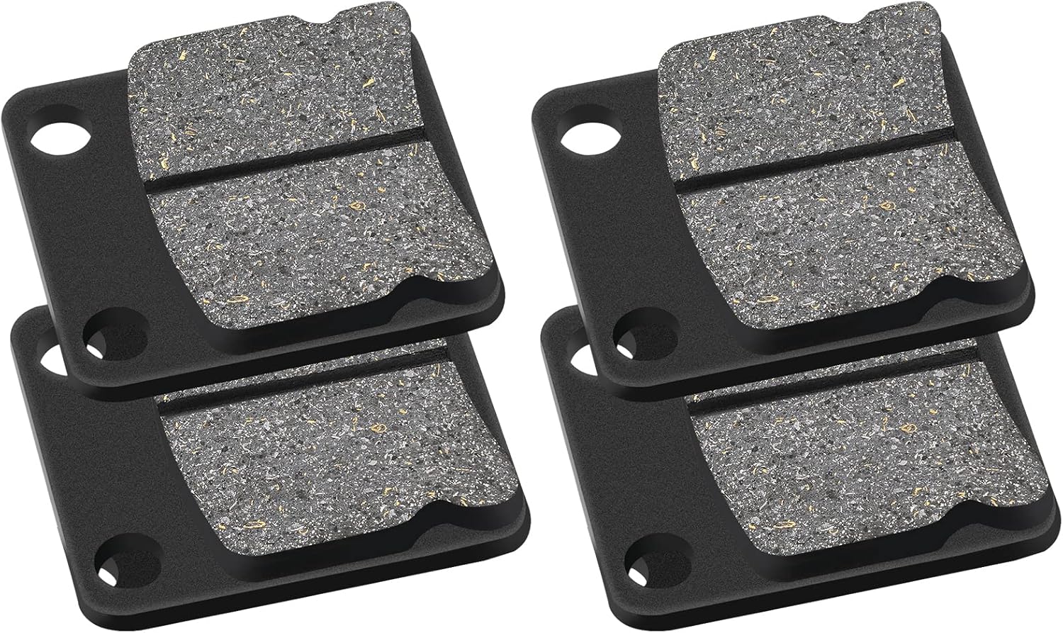 AHL Juego de pastillas de freno semimetálicas para Yamaha YFM400 YFM 400 Kodiak 1999-2006YFZ350 YFZ 350 Banshee 1990-2006YFM350 YFM 350 Warrior 1989