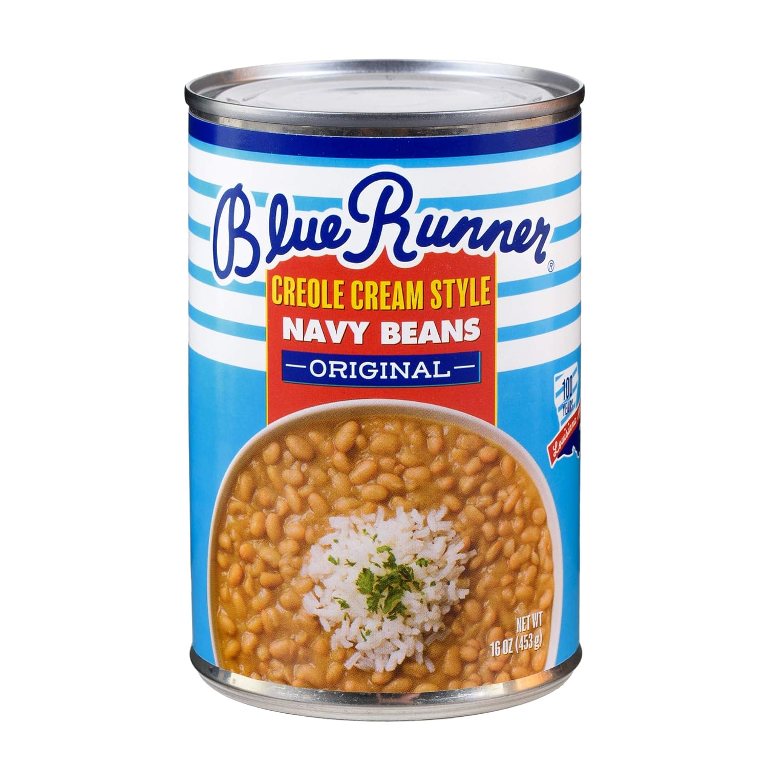 Blue Runner Frijoles marinos estilo crema criolla, 16 onzas (paquete de 6)