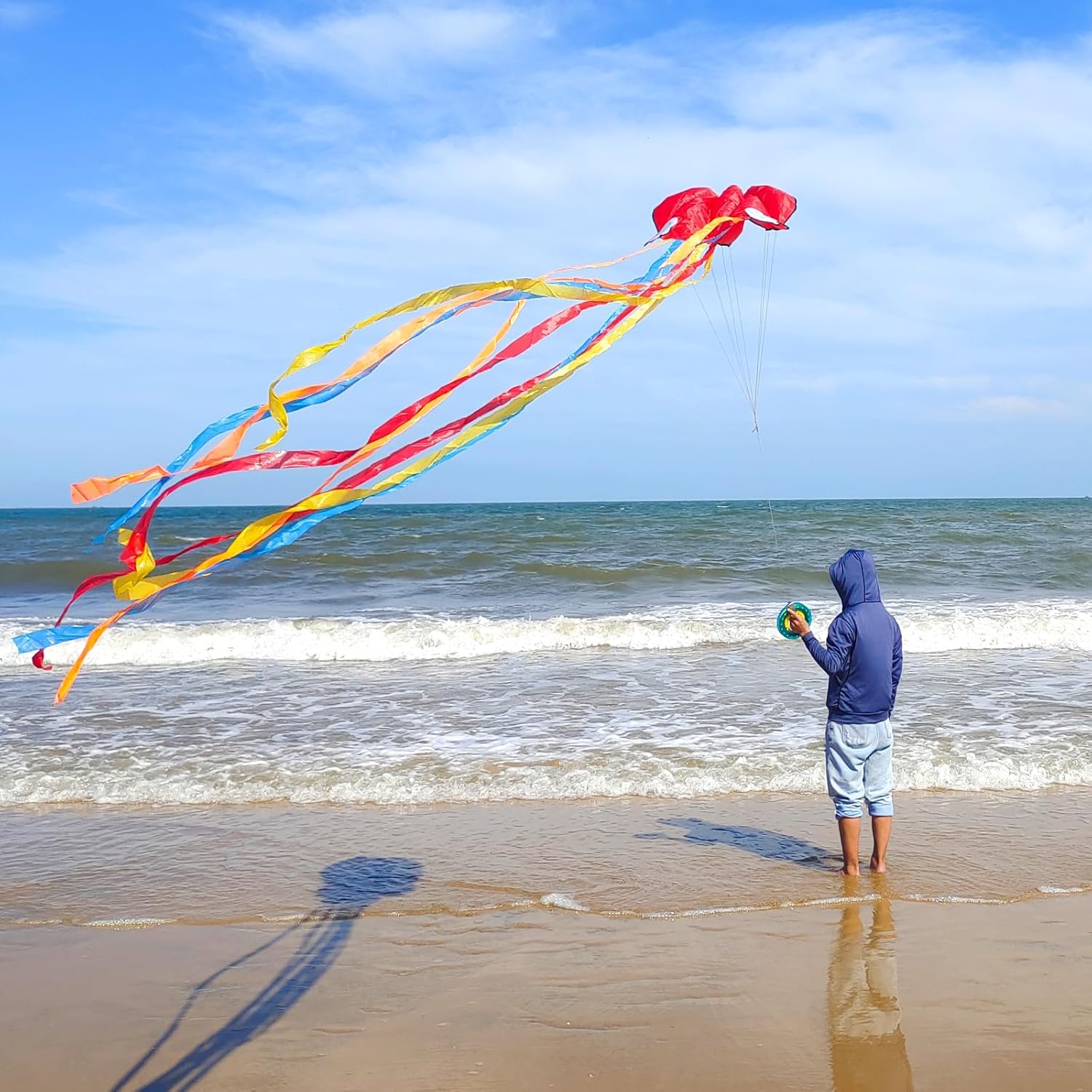 Mint’s Colorful Life Octopus Kite for Kids and Adults, Large Frameless Soft Parafoil Kites, Huge Easy Flyer Kites for Beach Trip & Outdoor Activities