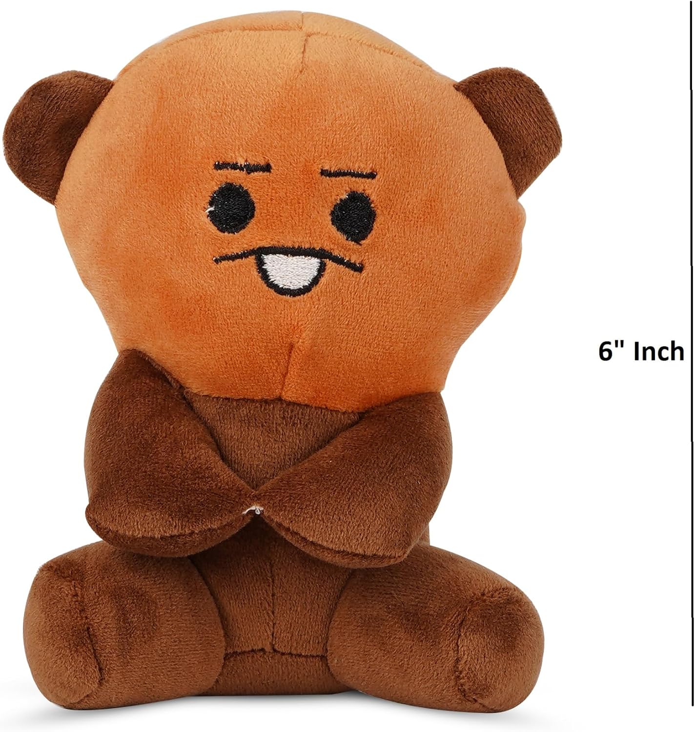 BTS Bt21 – Paquete de 6 juguetes de peluche, adorables peluches para fanáticos de todas las edades, juego completo coleccionable con tus miembros