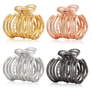 4 pinzas de pelo medianas, pinzas de metal para mujer, pinzas antideslizantes para cabello grueso, pinzas de garra para cabello fino, pinzas de pelo 4 pinzas de pelo medianas, pinzas de metal para mujer, pinzas antideslizantes para cabello grueso, pinzas de garra para cabello fino, pinzas de pelo