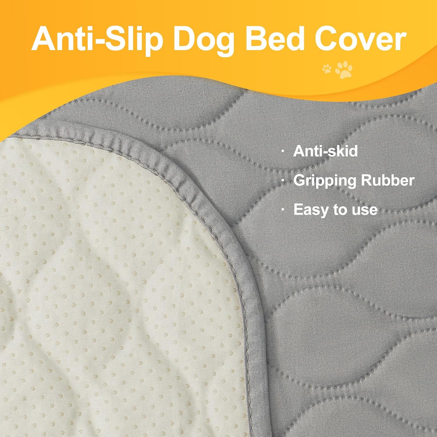 Paquete de 2 fundas impermeables para cama de perro, manta antideslizante para mascotas, perros medianos, gatos, niños, protector de muebles (54 x