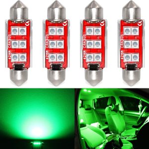 Phinlion – Bombilla superbrillante 212-2 LED 3030 6-SMD, Festoon 41 mm, 42 mm, bombillas 211-2 578 para el interior del automóvil, domo de la Phinlion – Bombilla superbrillante 212-2 LED 3030 6-SMD, Festoon 41 mm, 42 mm, bombillas 211-2 578 para el interior del automóvil, domo de la