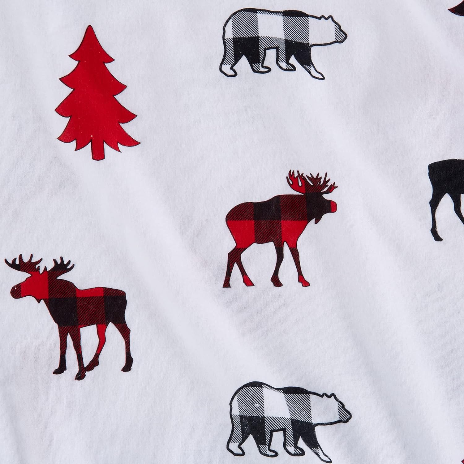 Great Bay Home Juego de sábanas de franela de algodón turco 100 % con estampado navideño extrasuaves, cálidas y cómodas para el invierno colección